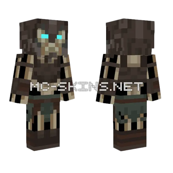 Draugr Edit Minecraft skin, front and back