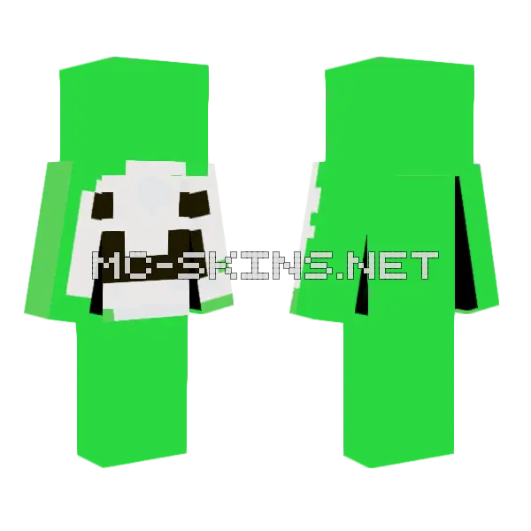 Dream Minecraft skin, front and back