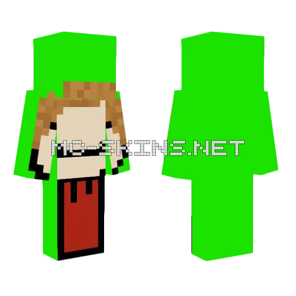 Dream But Me Minecraft skin, front and back