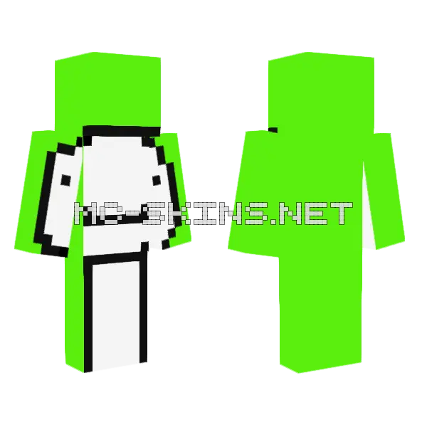 Dream Classic Base Minecraft skin, front and back