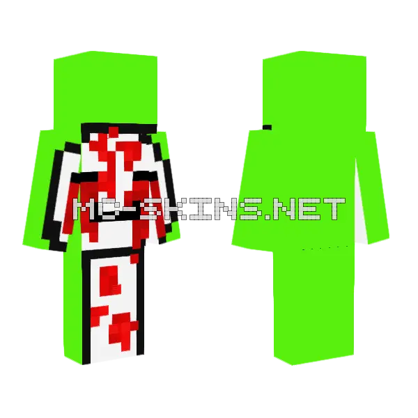 Dream Exe Rip Minecraft skin, front and back