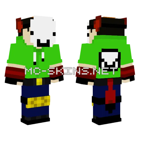 Dream Fox1hunter Minecraft skin, front and back