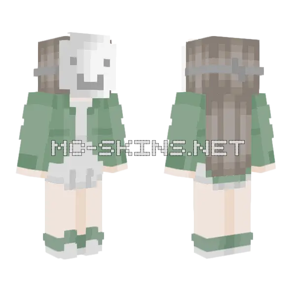 Dream Girl Minecraft skin, front and back