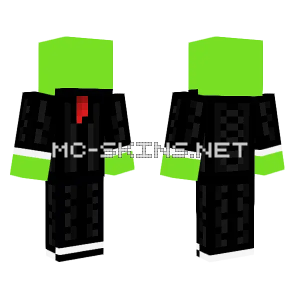 Dream In Suit Minecraft skin, front and back
