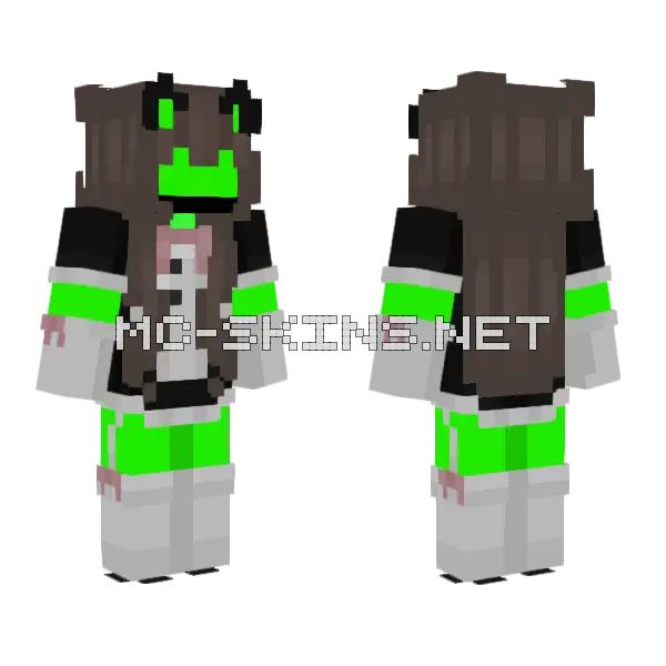 Dream Maid Minecraft skin, front and back