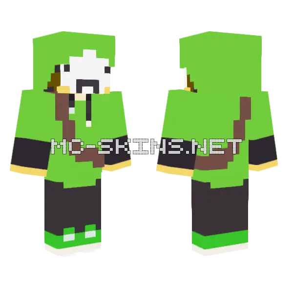 Dream Phase 2 Minecraft skin, front and back