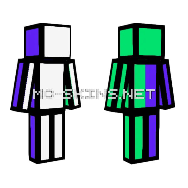 Dream PvP Minecraft skin, front and back
