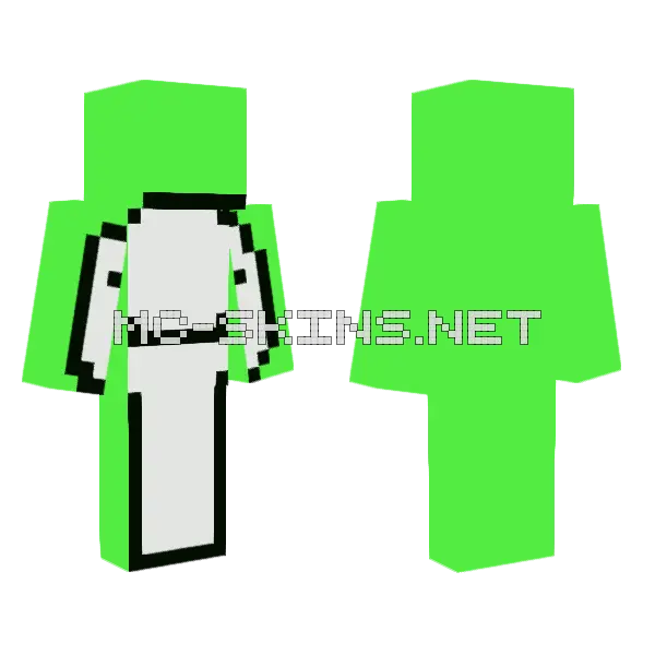 Dream Skin Minecraft skin, front and back