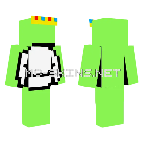 Dream Skin Minecraft skin, front and back