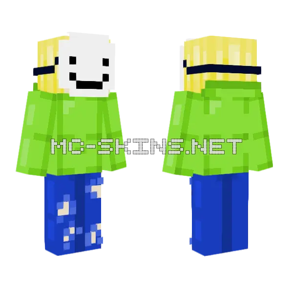 Dream Skin Minecraft skin, front and back