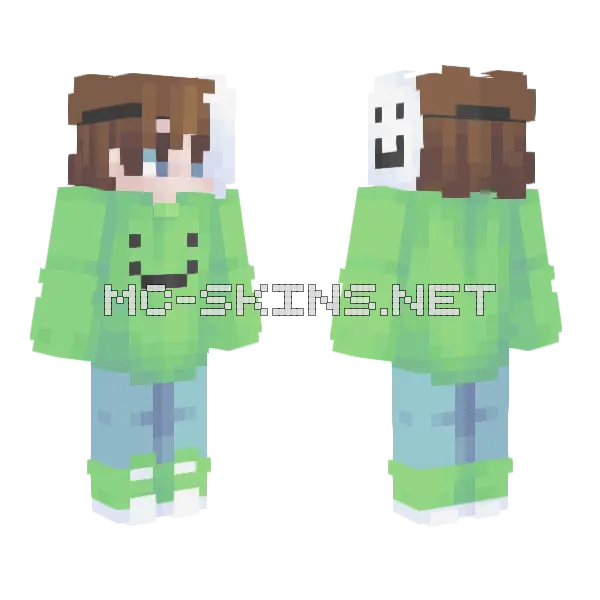Dream Skin Minecraft skin, front and back