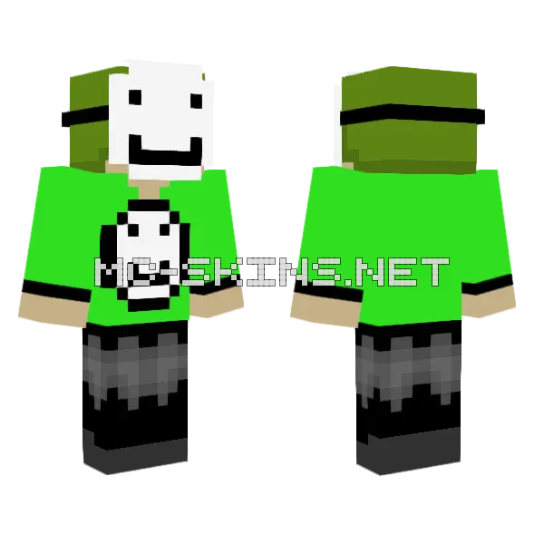 Dream Skin Minecraft skin, front and back