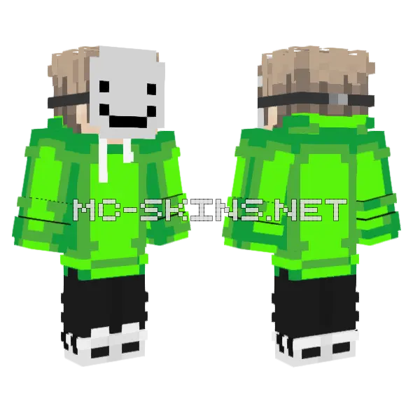 Dream Skin Minecraft skin, front and back