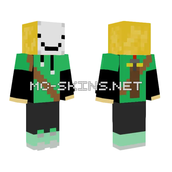 Dream Skin Minecraft skin, front and back