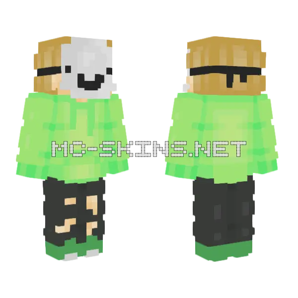 Dream Skin Minecraft skin, front and back