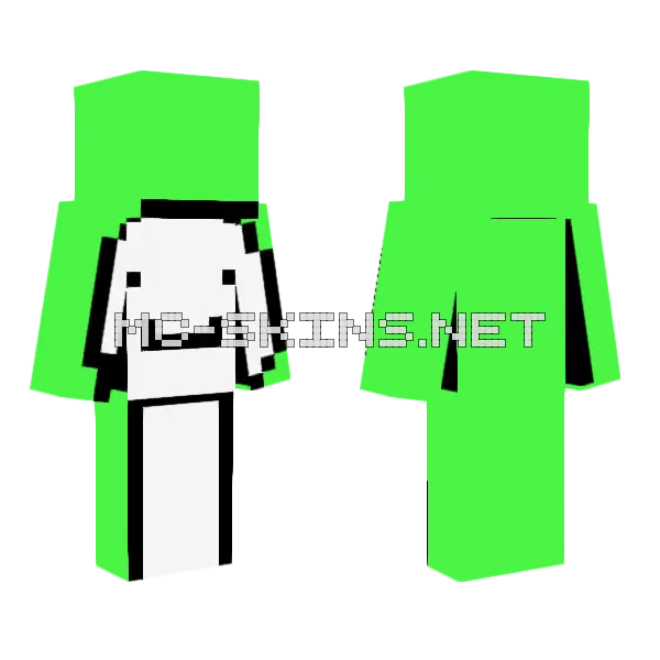 Dream Skin Minecraft skin, front and back