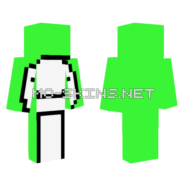 Dream Skin Minecraft skin, front and back