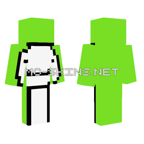 Dream Skin Minecraft skin, front and back