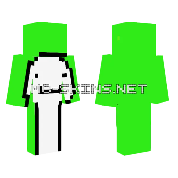 Dream Skin Minecraft skin, front and back