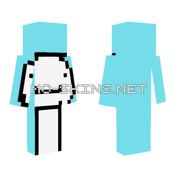 Dream Team Minecraft skin, front and back