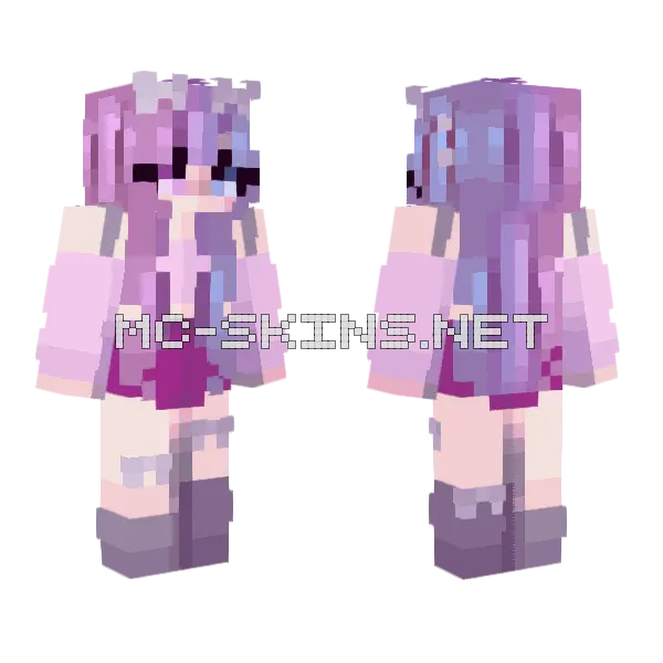 Dream Vapor RCE Minecraft skin, front and back