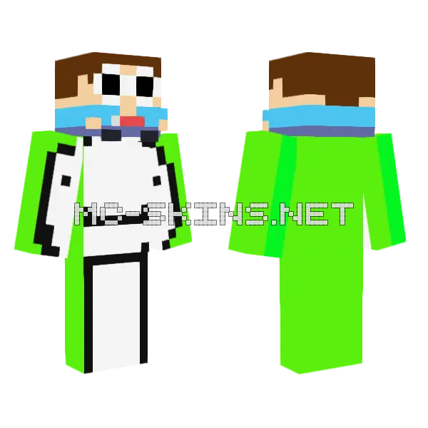Dream With Georgenotfound Gogy Minecraft skin, front and back