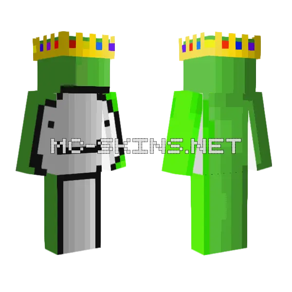 Dream With Shading V2 Minecraft skin, front and back
