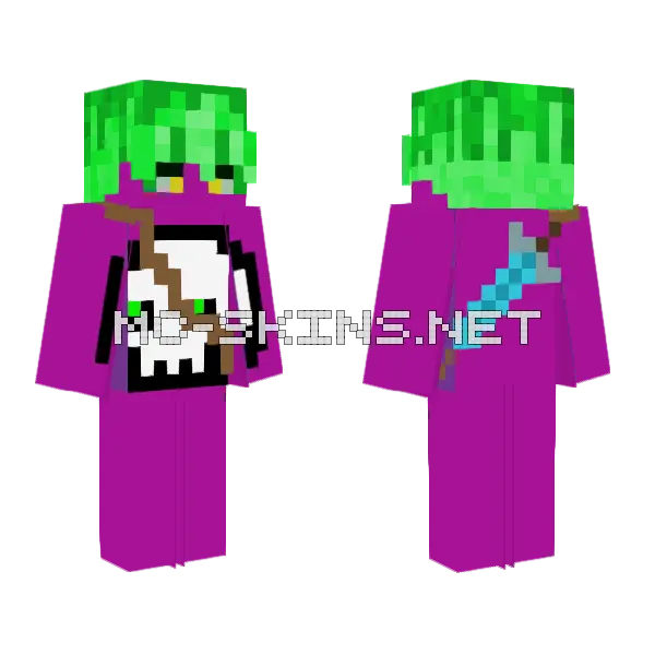 Dreamkarl Minecraft skin, front and back