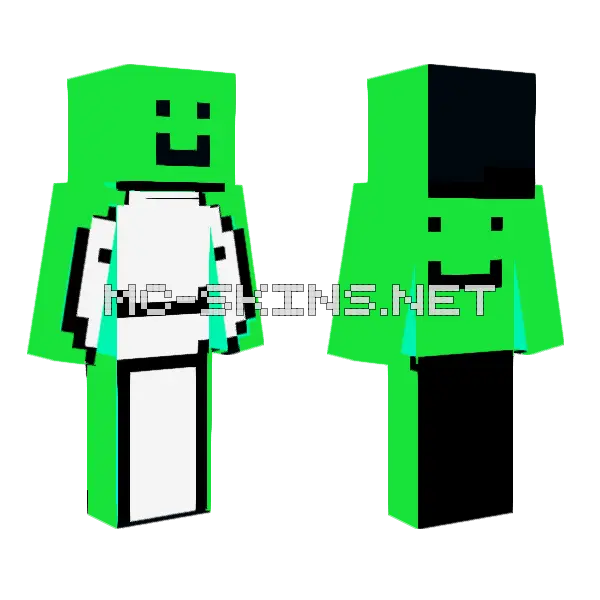 Dreamm Minecraft skin, front and back
