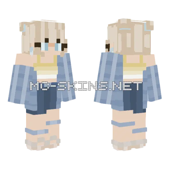 Dreams Of The Beach Minecraft skin, front and back
