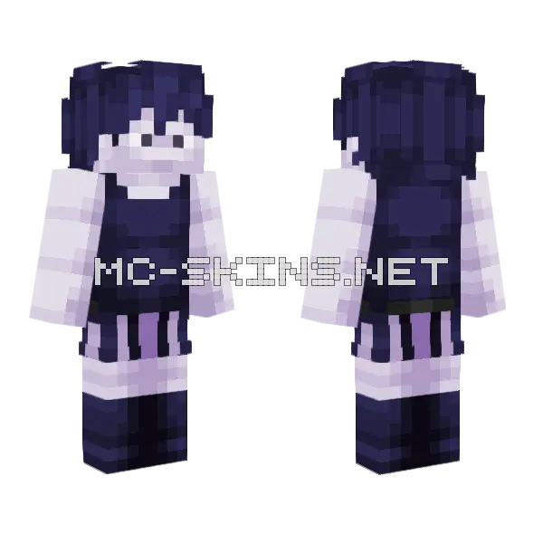 Dreamscape Omori Minecraft skin, front and back