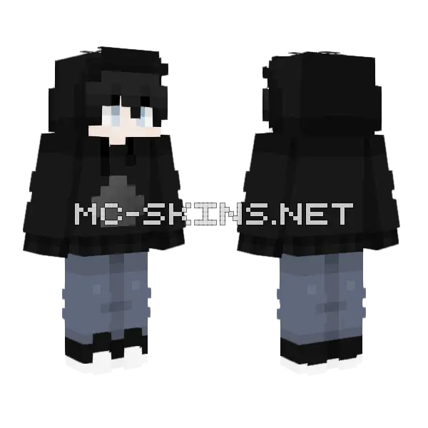 Dreamyclouds Me OC Minecraft skin, front and back
