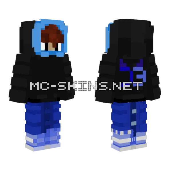 Drear V2 Minecraft skin, front and back