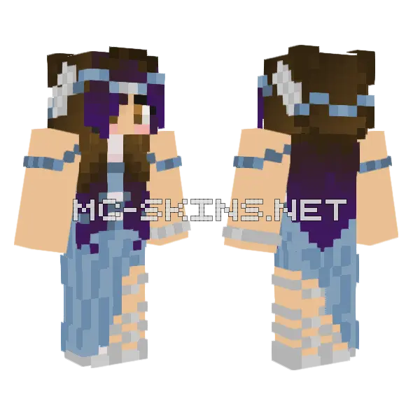 Dress Ts Minecraft skin, front and back