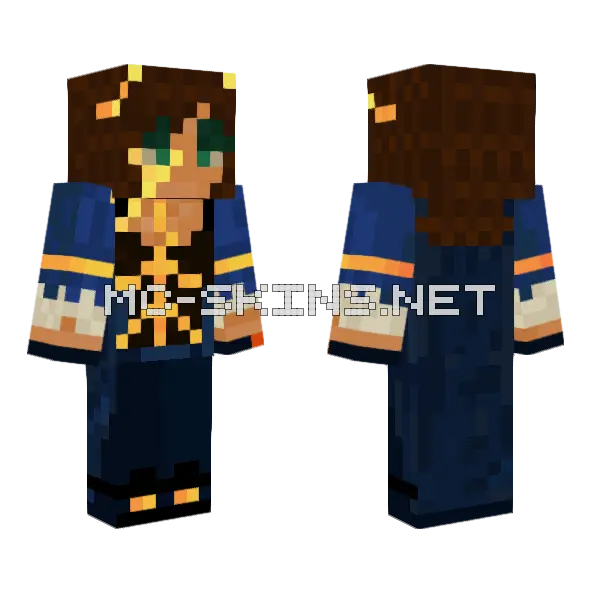 Drew OC Skn Minecraft skin, front and back