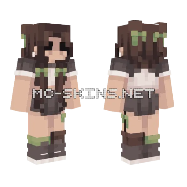 Dried Sage Leaves Minecraft skin, front and back