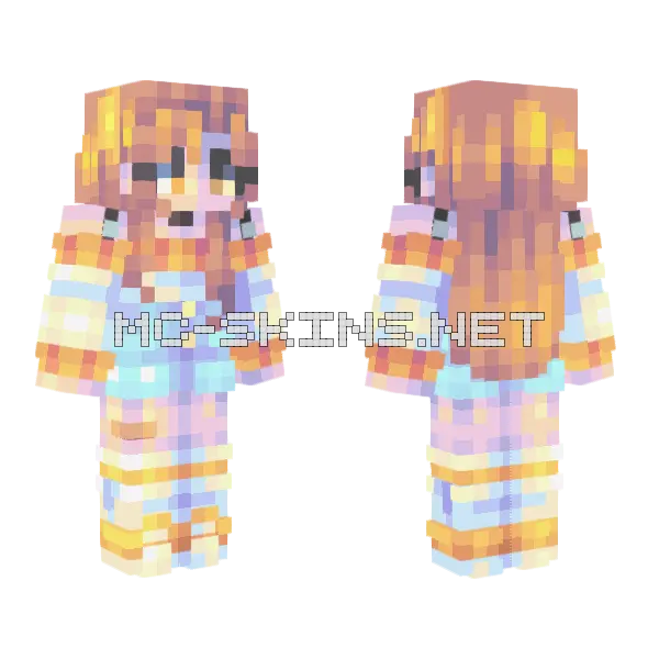 Drifter Girl Minecraft skin, front and back