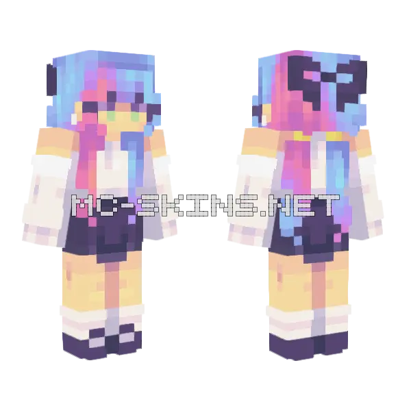 Drifting Clouds OC Minecraft skin, front and back