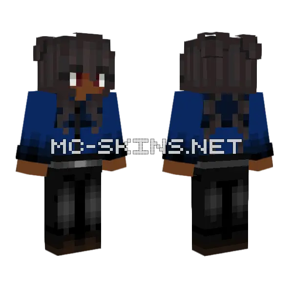 Drill 1 Minecraft skin, front and back