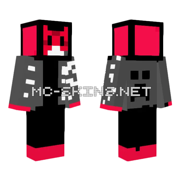 Drip Cat Fixed Minecraft skin, front and back