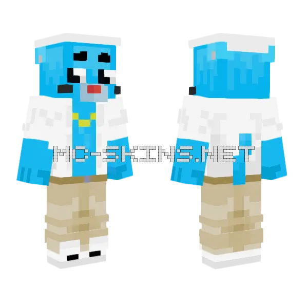 Drip Gumball Minecraft skin, front and back