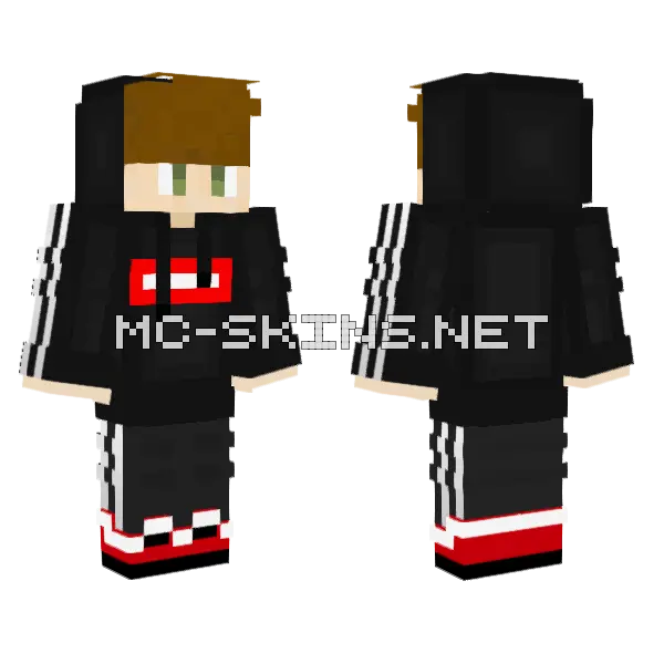 Drip Major Minecraft skin, front and back