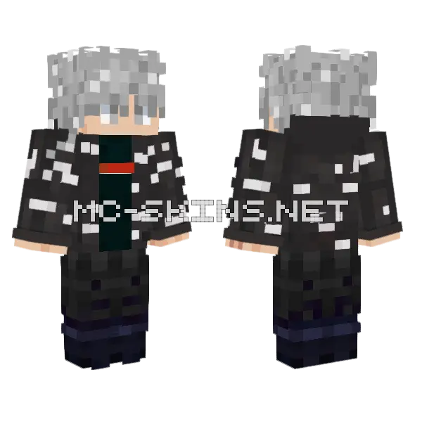 Drip UI Minecraft skin, front and back