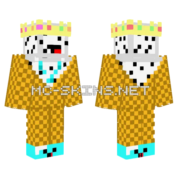 Dripped Out Cookies N Cream Ice Cream Minecraft skin, front and back