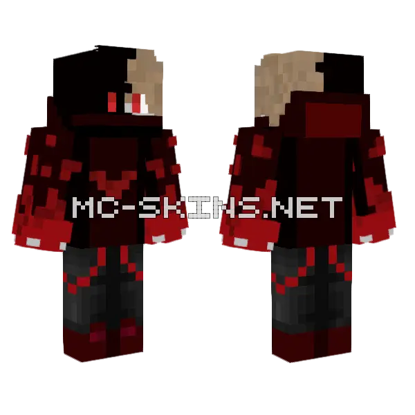 Dripzy Vampire King Minecraft skin, front and back