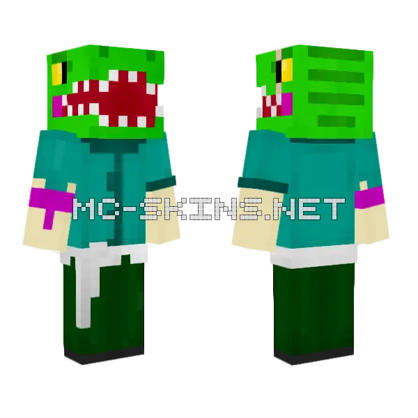 Drraptor In The Apocalypse Minecraft skin, front and back
