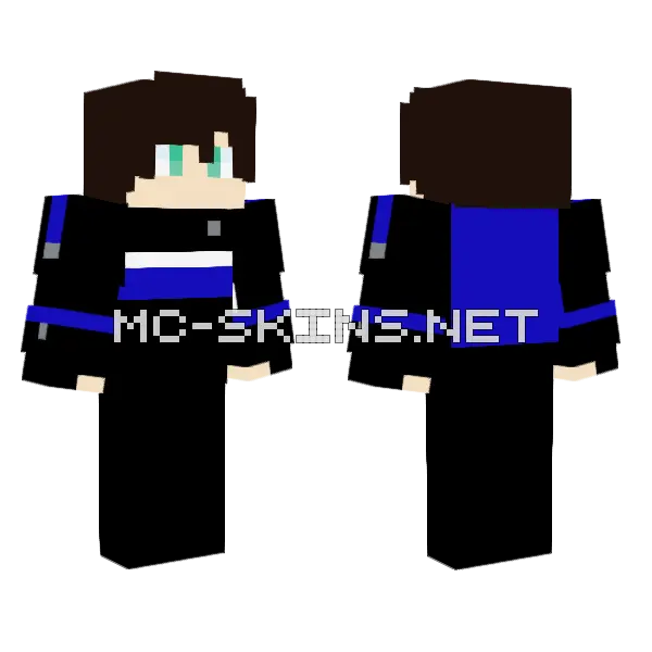 Drumline Boy Minecraft skin, front and back