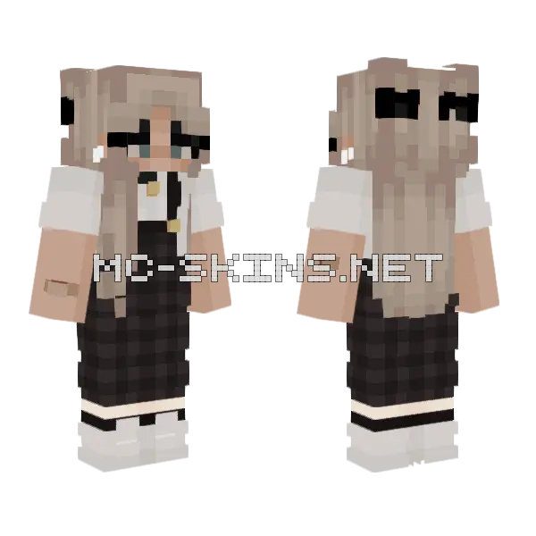 Dtdjd Girl Minecraft skin, front and back