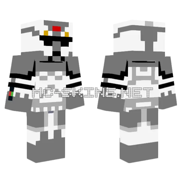 Dual Clone Trooper Skin Minecraft skin, front and back