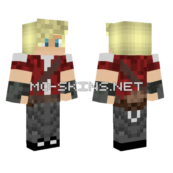Duble Red Edition Minecraft skin, front and back